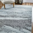 thumbnail image 6 of 5â€™ x 8â€™ Blue Gray Abstract Mist Modern Area Rug, 6 of 9