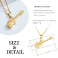 thumbnail image 2 of Musical Instrument Guitar Urn Cremation Necklace for Women&Men Guitar Urn Necklace for Ashes for Loss of Guitarist or Music Lover, 2 of 8