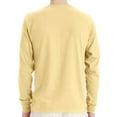 thumbnail image 4 of Hanes Essential-T Men's Long Sleeve T-Shirt, Crewneck, Classic Fit Cotton Tee, Athletic Gold, L, 4 of 5