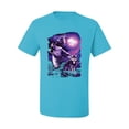 thumbnail image 2 of Fantasy Wolf Howling at The Full Moon Animal Lover Men's Graphic T-Shirt, Light Turquoise, 2XL, 2 of 3