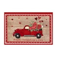 thumbnail image 2 of Valentine's Day Truck Door Mat Valentines Welcome Mat for Front Door Red Truckload of Love Rustic Farmhouse Mat Non-slip Washable Seasonal Holiday Floor Mat Indoor Outdoor Valentines Wdding Decor, 2 of 2