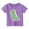 thumbnail image 1 of MEZZALL T-Shirts d'Été pour Enfants Col Rond Imprimé Dinosaure Manches Courtes T-Shirts 8-9 Ans Tenue de Bébé Décontractée, 1 of 3