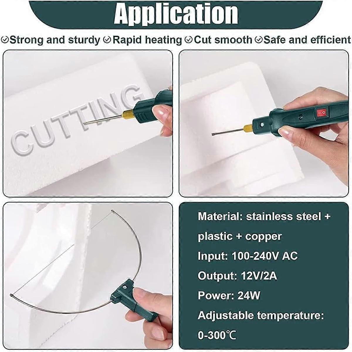 RAIN Hot Wire Foam Cutter Kit with Temperature Controller,100-240V/24W Electric Cutting for Art Craft EVA Foam Carving (UK)
