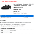 thumbnail image 2 of Left Door Handle - Compatible with 1998 - 2002 Honda Accord Coupe 2-Door 1999 2000 2001, 2 of 2