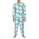 thumbnail image 3 of Fotbe Vintage Floral Pijama de Hombre con Estampado de Manga Larga, Conjunto de 2 Piezas, Ropa de Dormir Suave y Cómoda con Bolsillos-Large, 3 of 7