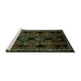 thumbnail image 2 of Ahgly Company Machine Washable Indoor Rectangle Persian Turquoise Blue Traditional Area Rugs, 7' x 10', 2 of 4