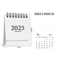 thumbnail image 2 of Comefolife Mini Desk Calendar, from July 2024 to December 2028 Mini Standing Calendar Tiny Desk Calendar Standing Flip Desktop Calendar for Home Office School (White), 2 of 9