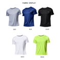 thumbnail image 2 of Camiseta deportiva de manga corta de secado rápido Multicolor, camisetas de gimnasio, camiseta de Fitness, camiseta para correr, ropa deportiva transpirable para hombres Tan Jianjun unisex, 2 of 2
