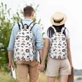 thumbnail image 6 of Lsque Cartoon Animals Pattern Canvas Daypack, Durable Backpack, High-quality Versatile Backpack,Vintage Compact Backpack-Small, 6 of 6