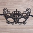 thumbnail image 5 of Black Lace Eye Face Mask Masquerade Ball Prom Halloween Decorations, 5 of 5