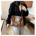 thumbnail image 3 of LHSHID Large capacity Women Shoulder Bags Pu leather Brand Designer lady Handbags Travel big totes chain female Crossbody bags black, 3 of 6