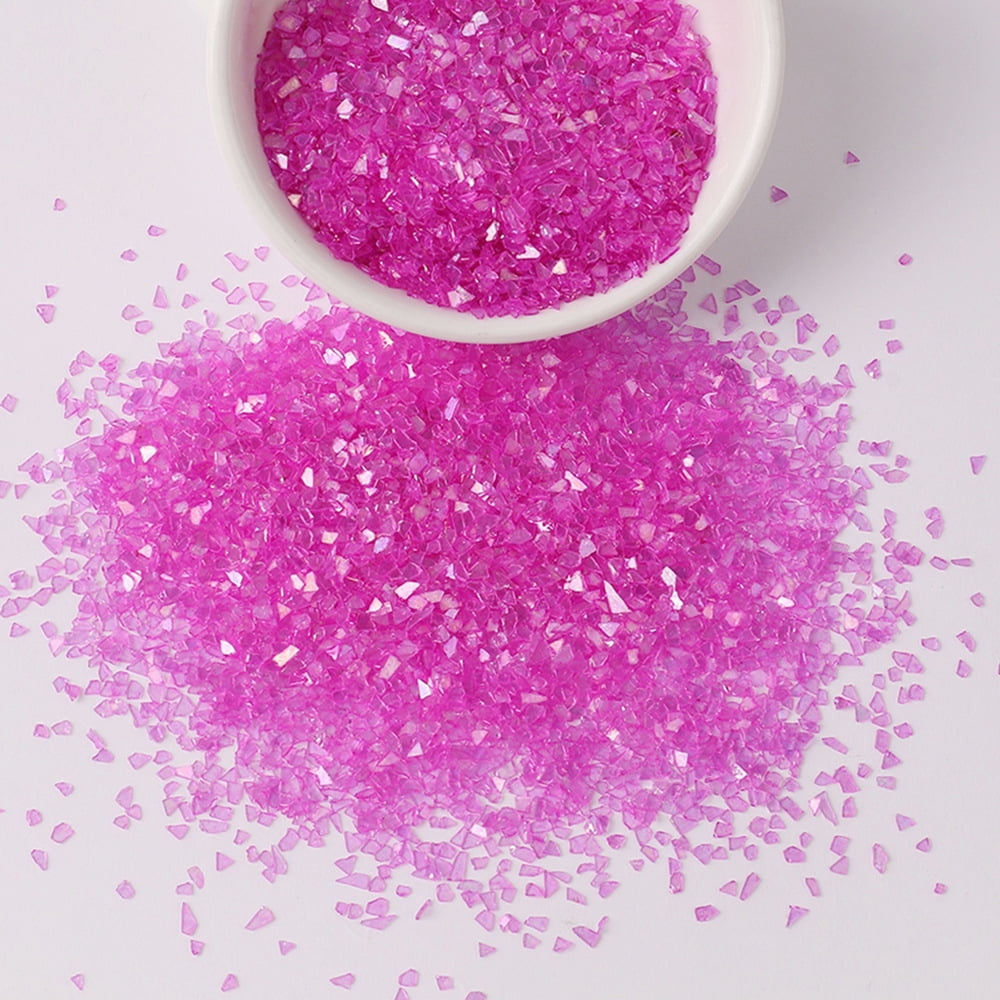Namzi 20g Crushed Glass Chips Multi-Color Glitter Stones for Nail Art, Vase Filler, Craft Projects Decor,C11