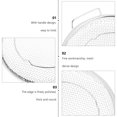 thumbnail image 2 of Stainless Steel Round Steamer Rack Plate Double Handles Steaming Stand for Home Kitchen, 2 of 5
