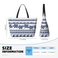 thumbnail image 4 of Fotbe Sea Underwater Turtles Bolsa de Viaje para Playa - Resistente al Agua, Bolsa Tote de Gran Capacidad y Ligera con 7 Bolsillos para Mujeres y Hombres, 4 of 7