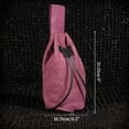 thumbnail image 4 of Mythrojan Medieval Belt Pouch Renaissance Costume Accessories Viking Suede Leather Jewelry Pouch DnD Dice bag Pirate Hip Pouch Larp Waist Bag Cosplay Coin Purse Pouch Bag - Purple, 4 of 6