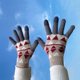 thumbnail image 2 of Guantes de dedo de punto cálidos de felpa con rombos resistentes al frío y al viento para mujer de invierno Fridja  nalpqowj3529, 2 of 5