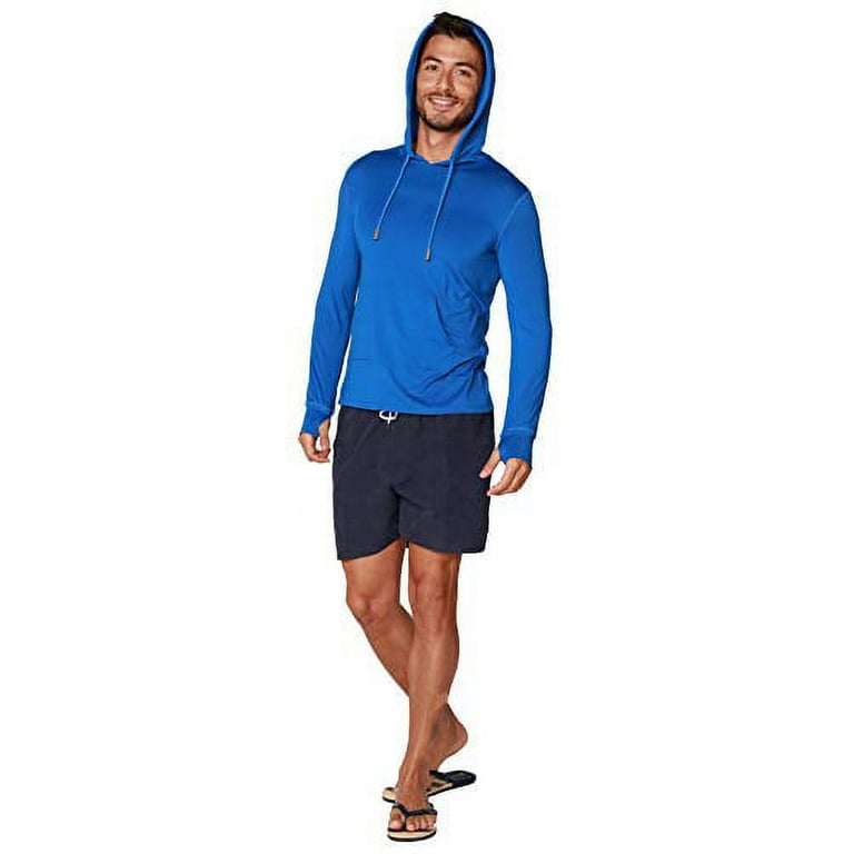 Ingear Performance Long Sleeve UV + UPF 50 Sun Protection Shirt, Royalblue, Large, Men's