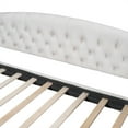 thumbnail image 3 of imerelez Modern Luxury Tufted Button Daybed, Full, Beige, 3 of 9