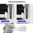 thumbnail image 6 of Wall Mount Bracket with Charging Station Compatible with PS5 & PS5 Slim, Fast Charging Controller Wall Charger for DualSense & Edge Gamepad-White, 6 of 10