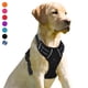 thumbnail image 1 of BARKBAY - Arnés para perro sin tirones con clip frontal, resistente y reflectante de fácil control para pasear perros grandes, Negro, Large(Chest:27-32), 1 of 5