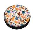 thumbnail image 3 of Gaeub Cute Chickens 14-17in Tire Cover, Spare Tire Cover, for Camper Caravan, Trailer, Car, Truck, SUV, Jeep - 16 inch, 3 of 9