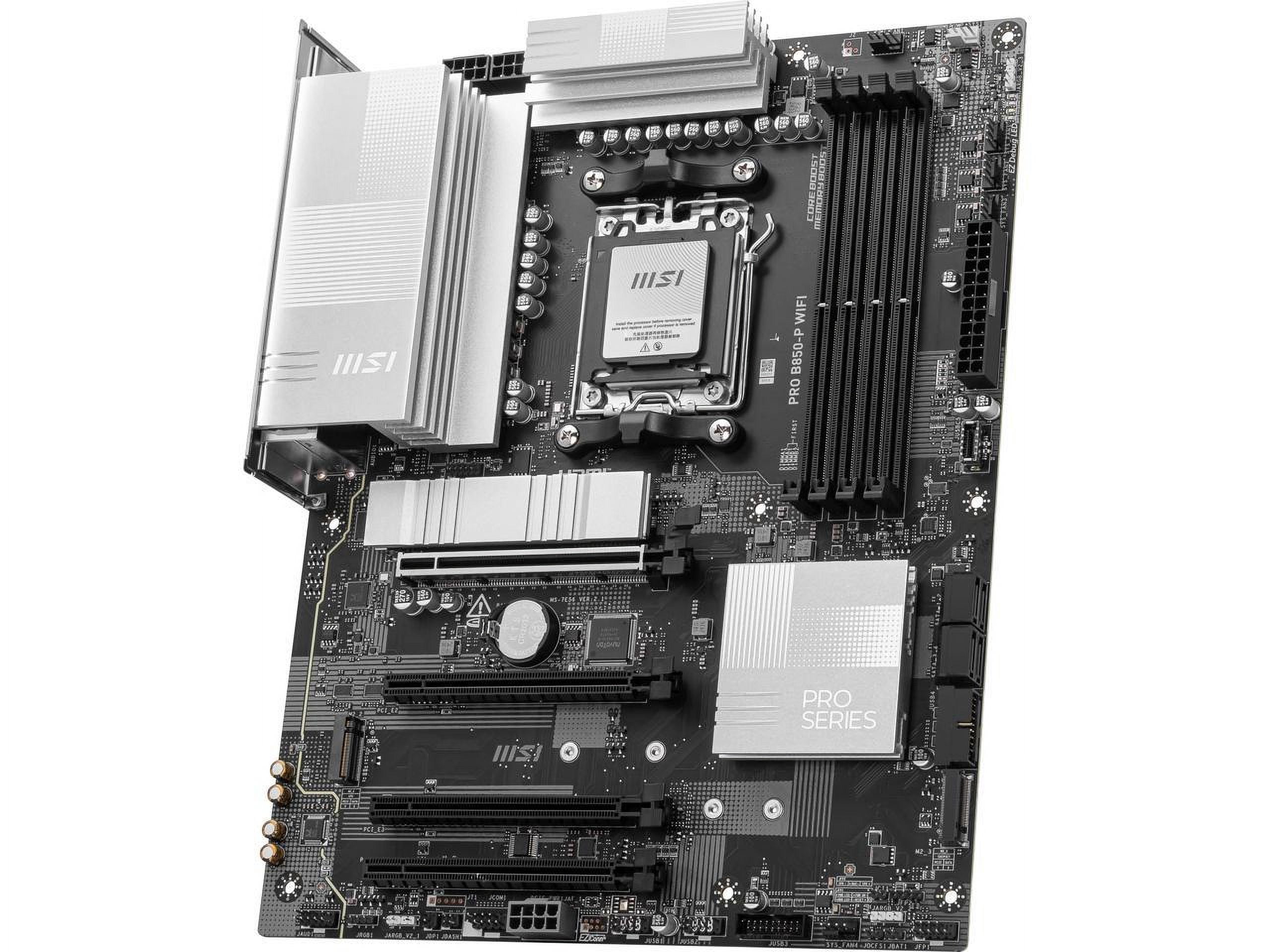 MSI Pro B850-P WIFI Gaming Desktop Motherboard - AMD B850 Chipset - Socket AM5 - ATX (prob850-pwifi)