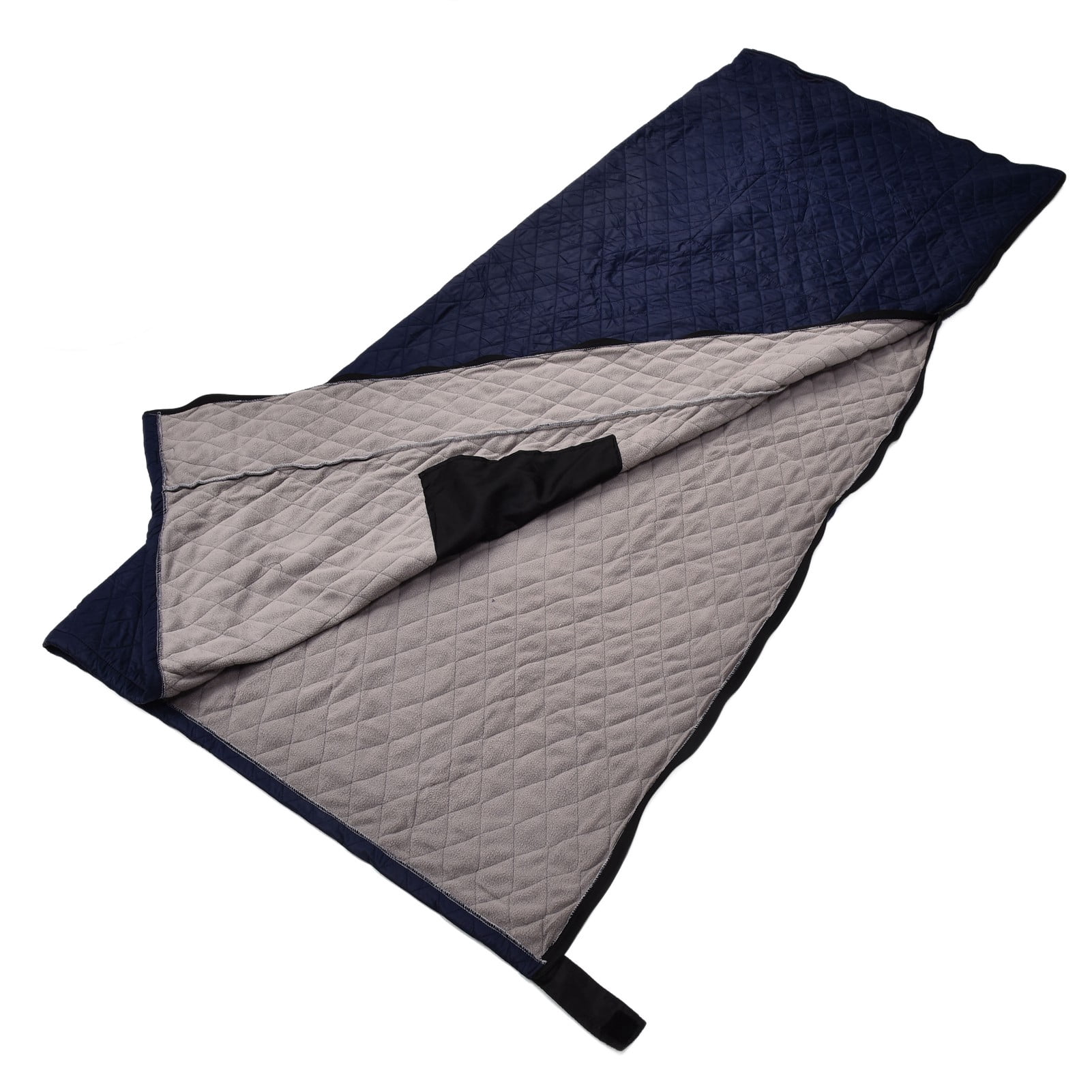 Outdoor Sleeping Bag USB Heating Zipper Closure Warm Sleeping Bag Polyester Cold Weather Camping Sleeping BagPurplish Blue