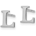 thumbnail image 2 of 14KW White Gold Letter L Initial Post Earrings, 2 of 6