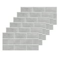 thumbnail image 2 of 6pcs Gray Tile Pattern Wall Decal Waterproof SelfAdhesive Wall Sticker for Home Kitchen, 2 of 14