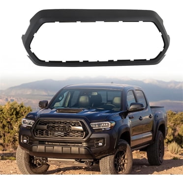 Silscvtt Gloss Black Front Grille Outer Frame For 2016-2022 Toyota Tacoma – Replaces 53100-04500-C5