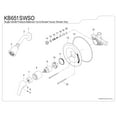 thumbnail image 4 of Kingston Brass KB651SWSO Single-Handle Pressure Balanced Shower Faucet, Polished Chrome, 4 of 5