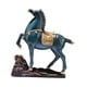 thumbnail image 2 of Escultura de figura de caballo, adorno de mesa, 25 x 7 x 26,5 cm, centro de mesa para Azul, 2 of 9
