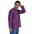 thumbnail image 3 of Atasi Indian KurtaÂ&nbsp;ForÂ&nbsp;Men Full Sleeve Shirts Solid Round Neck Ethnic Tee Shirt, 3 of 7