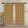 thumbnail image 5 of Blackout Kids Curtains,Yellow and Brown Of Cheetah Print Childrens Insulated Curtains Set Of 2,Bedroom Essentials,Toddler Room Decor 52"x63", 5 of 5