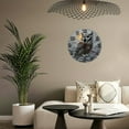thumbnail image 5 of Wall Clock Decorative - Realistic Owl Moonlight Print 2D Vintage Wall Clocks Battery Operated Silent Non-Ticking for Bedroom, Living Room, Kitchen, Office, Classroom, 10 Inch, 5 of 7