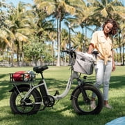 Heybike Ranger 2.0 Electric Bike for Adults, 1400W Peak Motor Foldable Ebike with 600Wh Removable Battery, 20 Fat Tire All-Terrain Electric Bicycle with Front Suspension, UL 2849