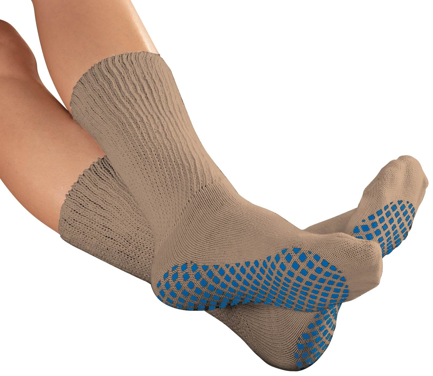 Diabetic Slipper Socks with Gripper Soles