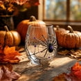 thumbnail image 4 of Halloween Wine Glasses, Spooky Black Cat Ghost Pumpkin Spider Themed Cups, Fall Seasonal Table Decor, Festive Holiday Barware, Halloween Party Tabletop Decor, 4 of 8