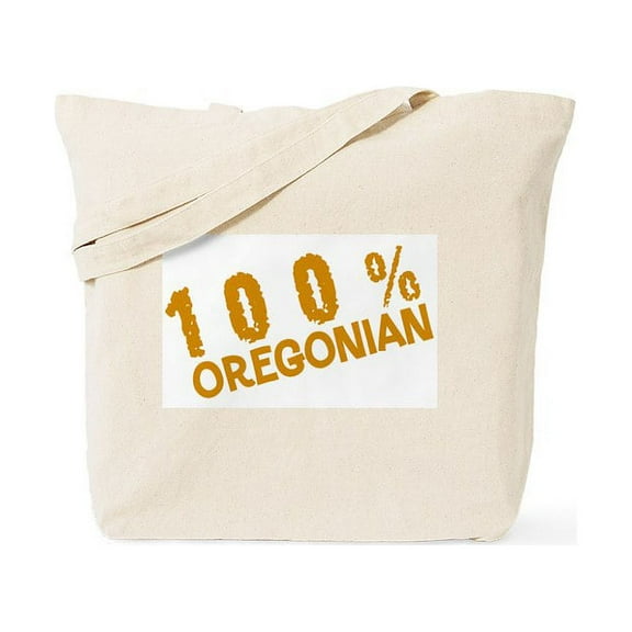 CafePress - 100 Percent Oregonian Tote Bag - Unisex Canvas Tote Bag, Beige, 1-Piece
