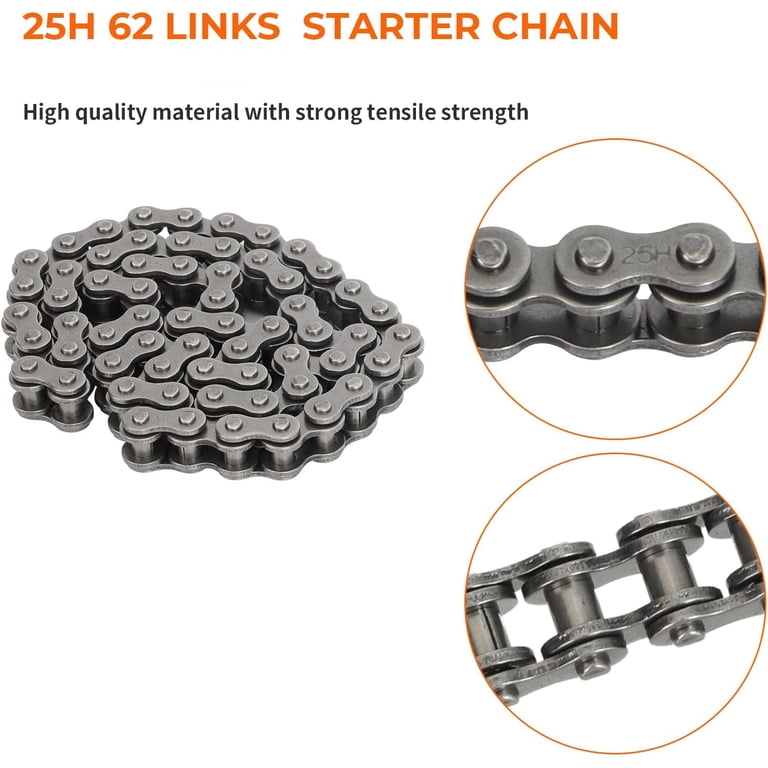 25H 62 Links Starter Chain for 50cc 70cc 90cc 110cc 125cc Chinese