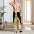 thumbnail image 5 of Uemuo Sunflower Gnomes Pattern Men's Wide Leg Palazzo Lounge Pants with Pockets Light Weight Loose Comfy Casual Pajama Pants-Medium, 5 of 9
