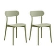 thumbnail image 1 of Patioflare Stacking Chair Set, Green, 2-Pack, 1 of 8