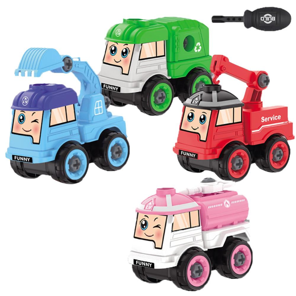 CSCHome Toddler Construction Toy Cars, Mini Rebound Cars for Kids, 36