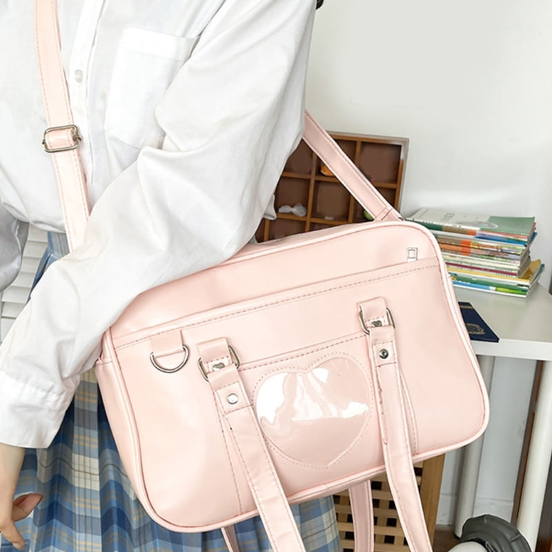 Ita Bag Japanese School Bag Large Shoulder Crossbody Bag Animes Heart Purse