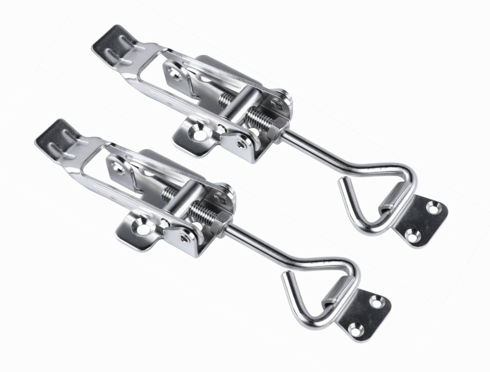 set of 2 Stainless Steel Toggle Latch AntiRattle Hatch Fastener 2.4