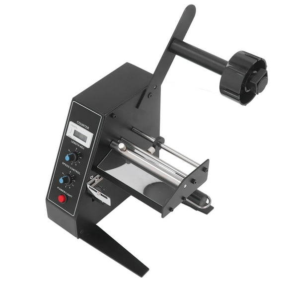 Labels Dispenser Machine, Digital Display Label Dispenser Aluminium Alloy Adjustable Speed For Store US Plug 110V