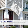 thumbnail image 3 of Anley Fly Breeze 3x5 Foot Solid White Flag - Plain White Flags Polyester, 3 of 7