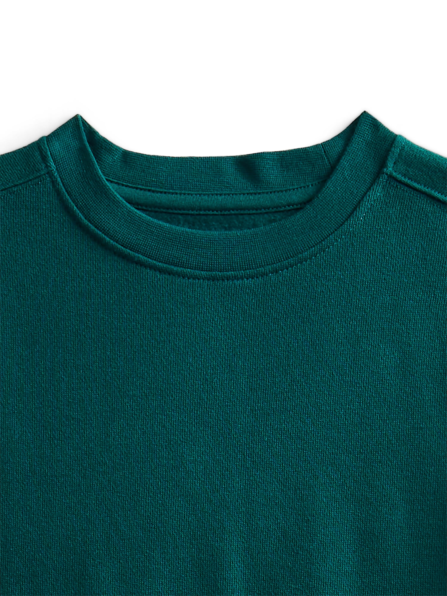 Athletic Works Boys Fleece Sweatshirt and Shorts Set, 2-Piece, Sizes 4-16