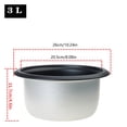 thumbnail image 4 of 7829 Nonstick Cooking Pot Replacement Kitchen Food Rice Cooker Liner Aluminum Rice Cooker Inner Container Cookware Enduring, 4 of 12