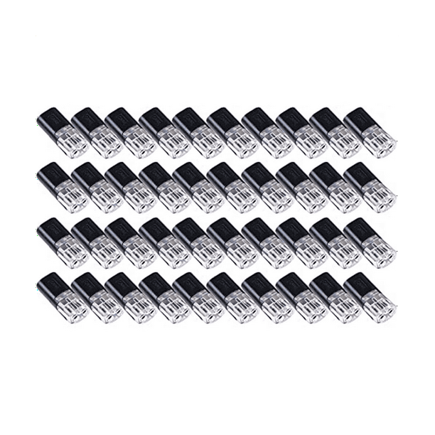 Winyuyby 40PCS DoubleWire PushIn Connector with Locking Buckle,Low